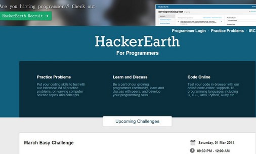 参加在线编程比赛拿名企Offer？HackerEarth可以帮你！